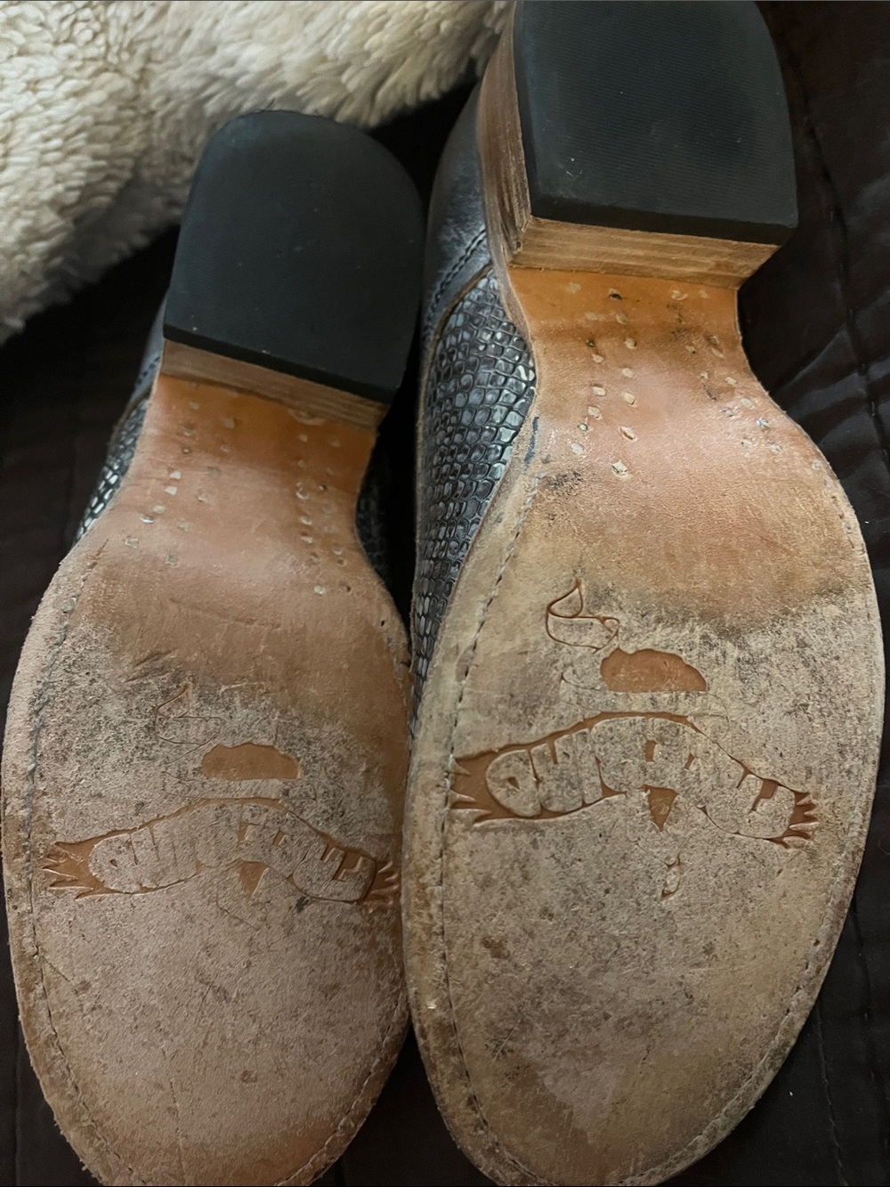 Freebird by Steven Black and Brown Snake-Print Ankle Booties - Picture 2 of 4